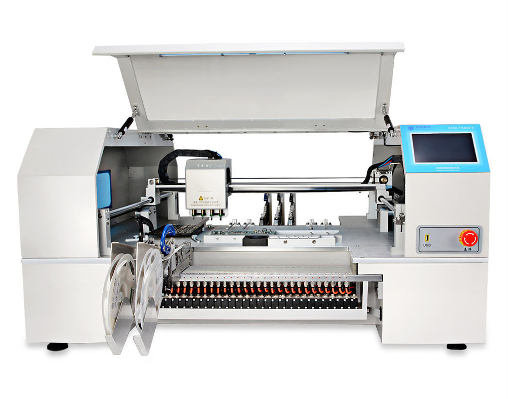 Benchtop 60 Feeders 4 Heads 150Kg SMD Mounting Machine